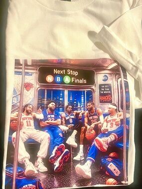 NBA Finals Subway Graphic Tee - White